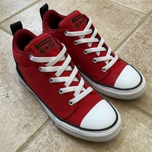 Converse Boys CTAS Ollie Mid Canvas Sneakers